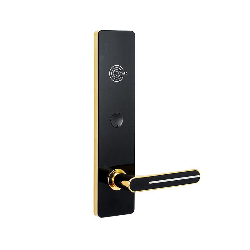 zinc alloy black color rfid hotel door lock